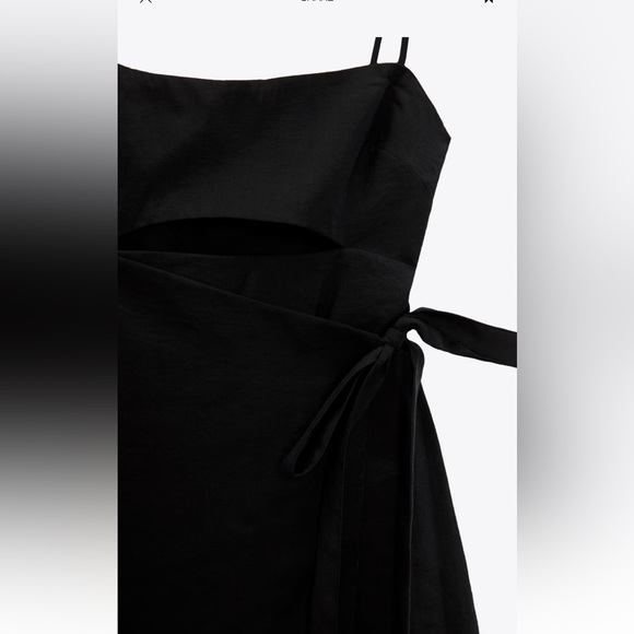 ZARA LINEN BLEND CUT OUT JUMPSUIT DRESS - Picture 8 of 8